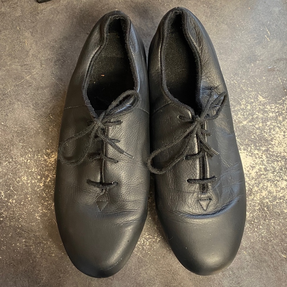 Bloch Black Leather Shockwave Tap Dance Shoes Size 7m. Soft and flexible.